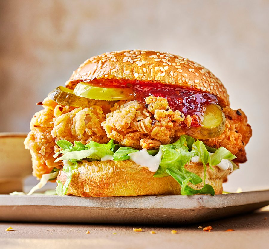 Kızarmış Tavuk Burger